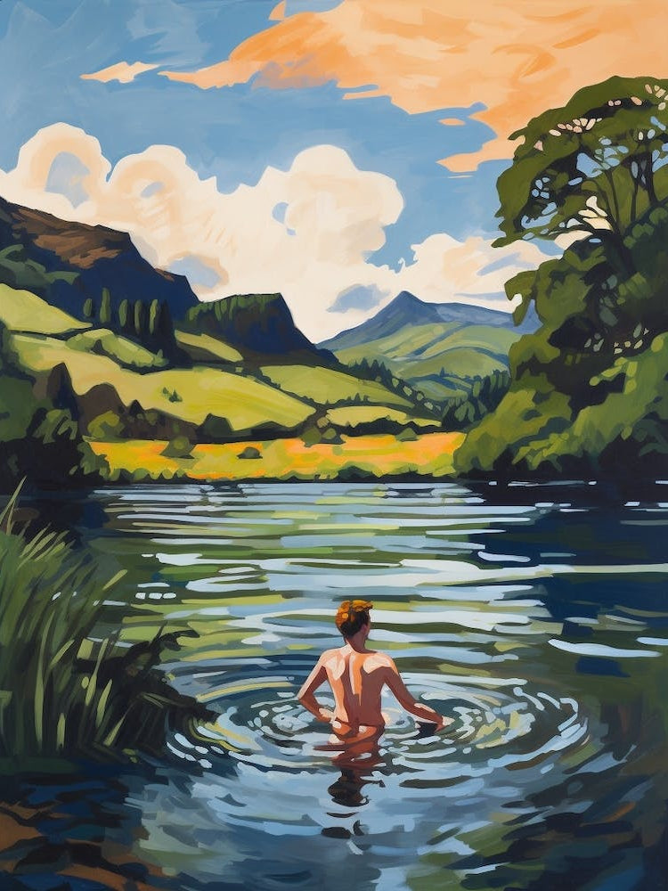 Wild Swimming At Loch Lomond Scotland 1