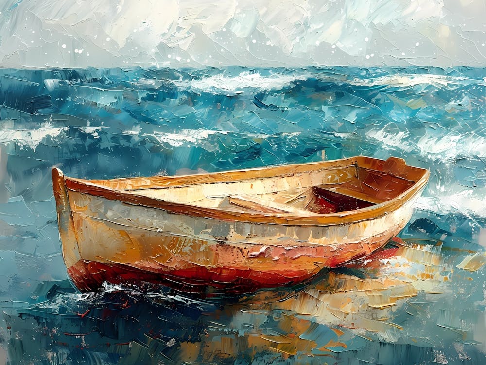 Drifting Dreams A Boat on Tranquil Waters 2