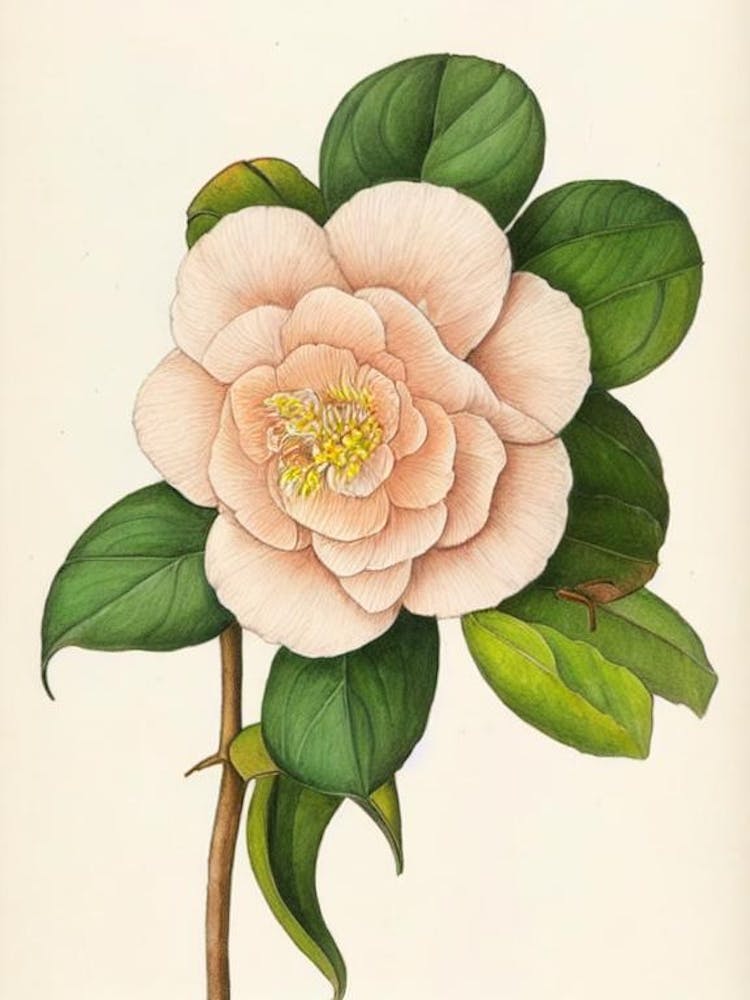 Camellia Vintage Botanical 2 Flower