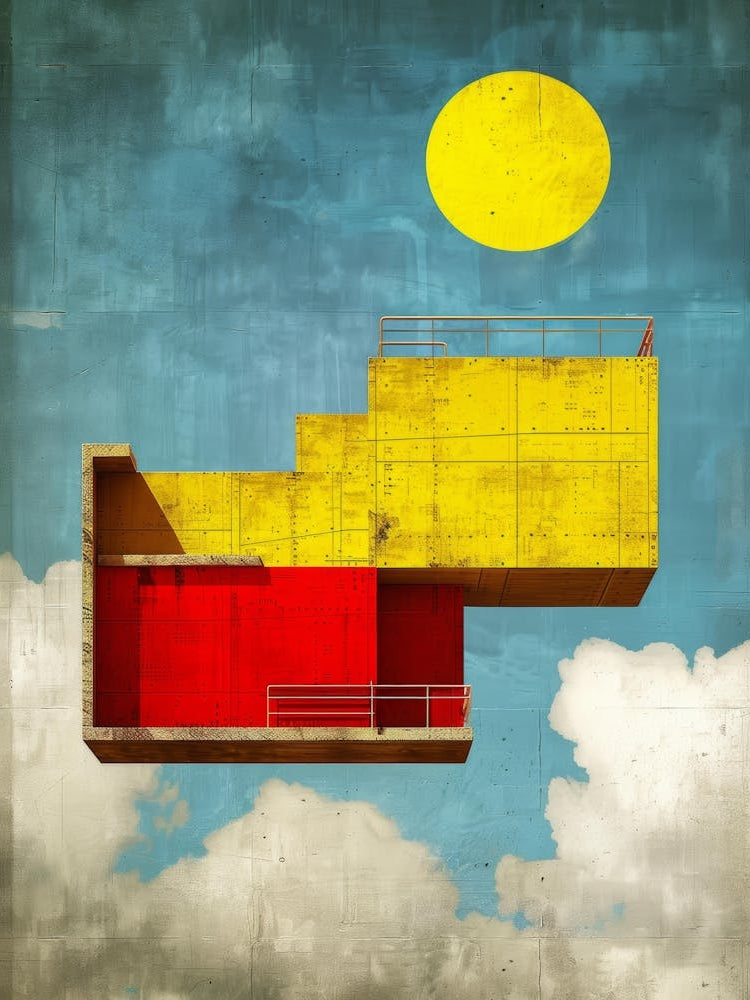 Abstract House In The Sky