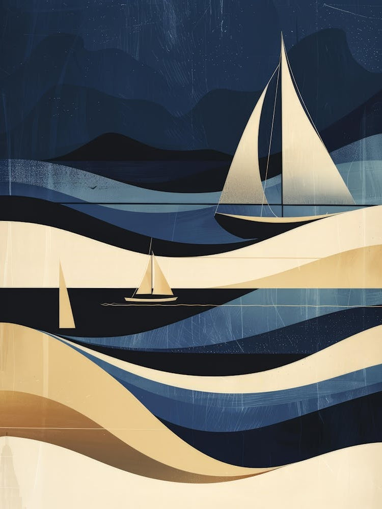 Sailboats In The Ocean