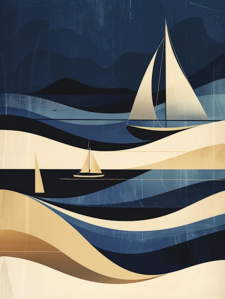 Sailboats In The Ocean