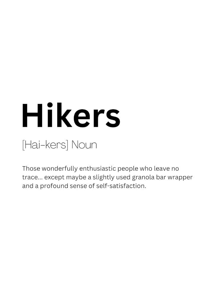 Hikers Definition Meaning