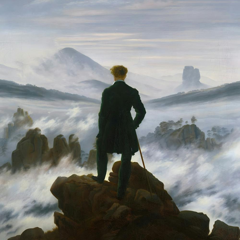 Caspar David Friedrich - Wanderer above the Sea of Fog