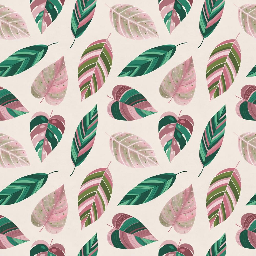 Rosé Tropical Foliage