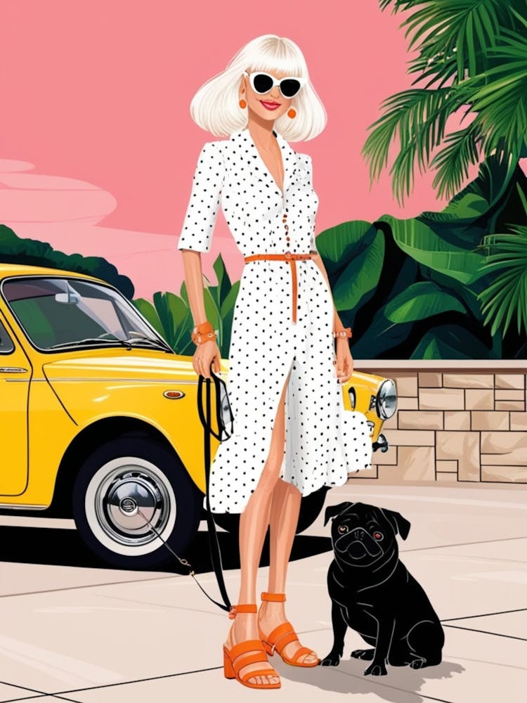 Femme et son chien
