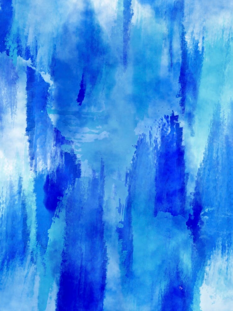 Blue Abstract Icing