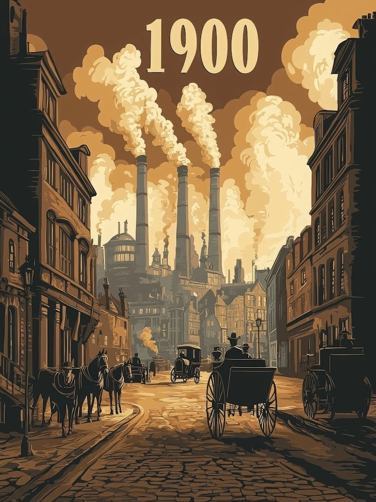 Aihrgdesign A Vintage Poster Of An Industrial City In 1900 Fe 0fa60eed B94e 4976 8a03 3f982cde26b4 1