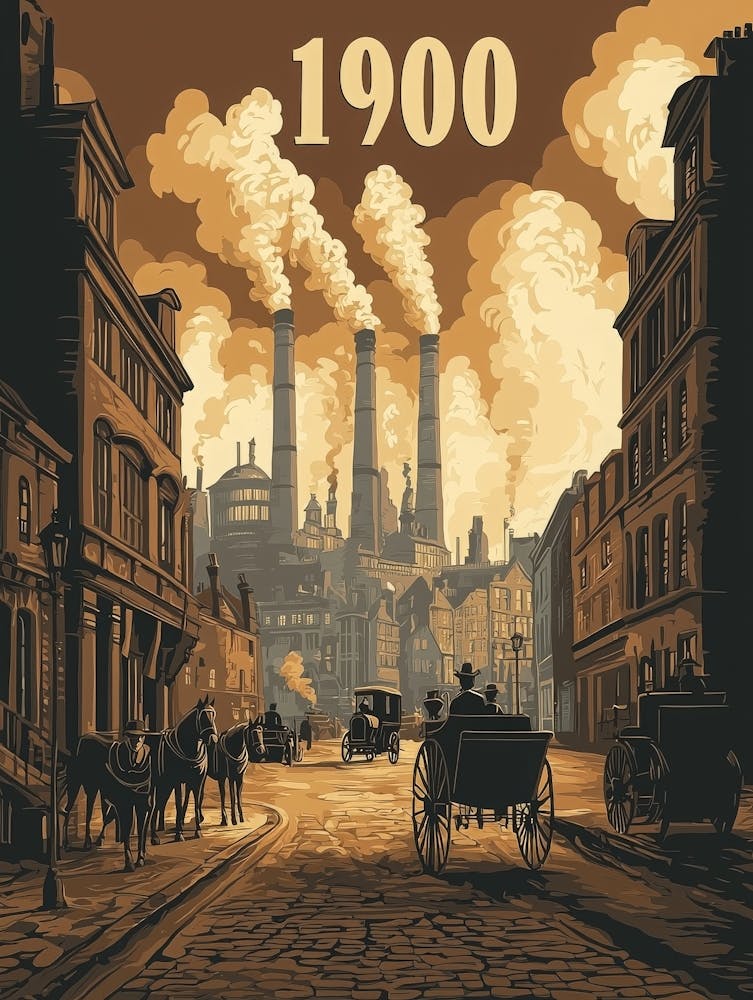 Aihrgdesign A Vintage Poster Of An Industrial City In 1900 Fe 0fa60eed B94e 4976 8a03 3f982cde26b4 1