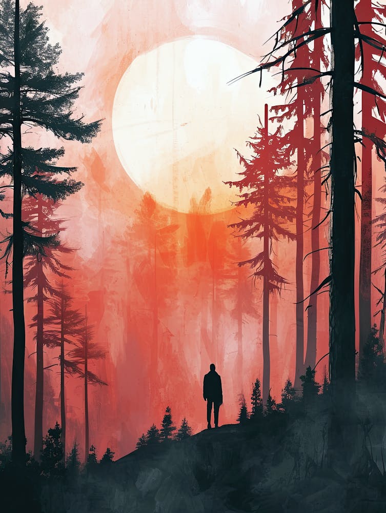 Sunset In The Forest, Boho