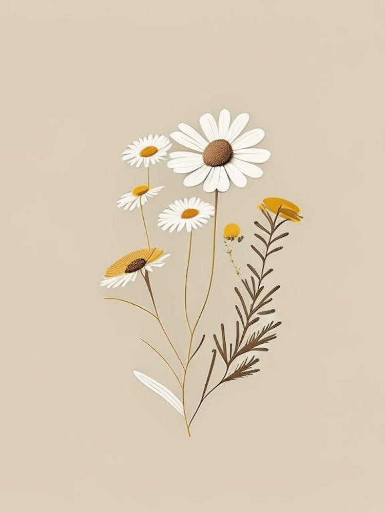 Chamomile Spices And Herbs Retro Minimal 4