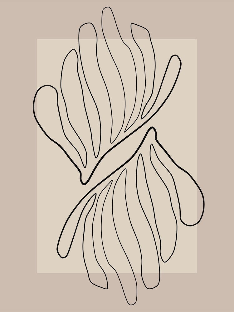 Beige Matisse Inspired