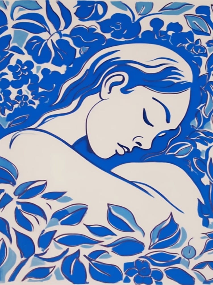 Silhouette Femme Bleue 5