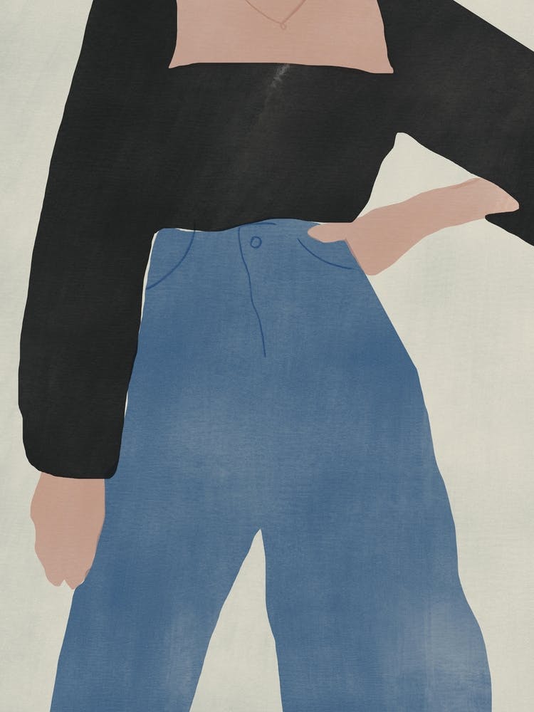 Pose With Black And Blue