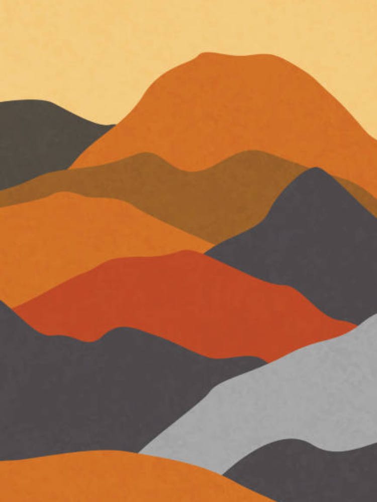 Abstract Mountain Landscape 1