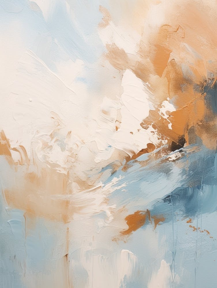 Winter Pastel Abstract Painting 7