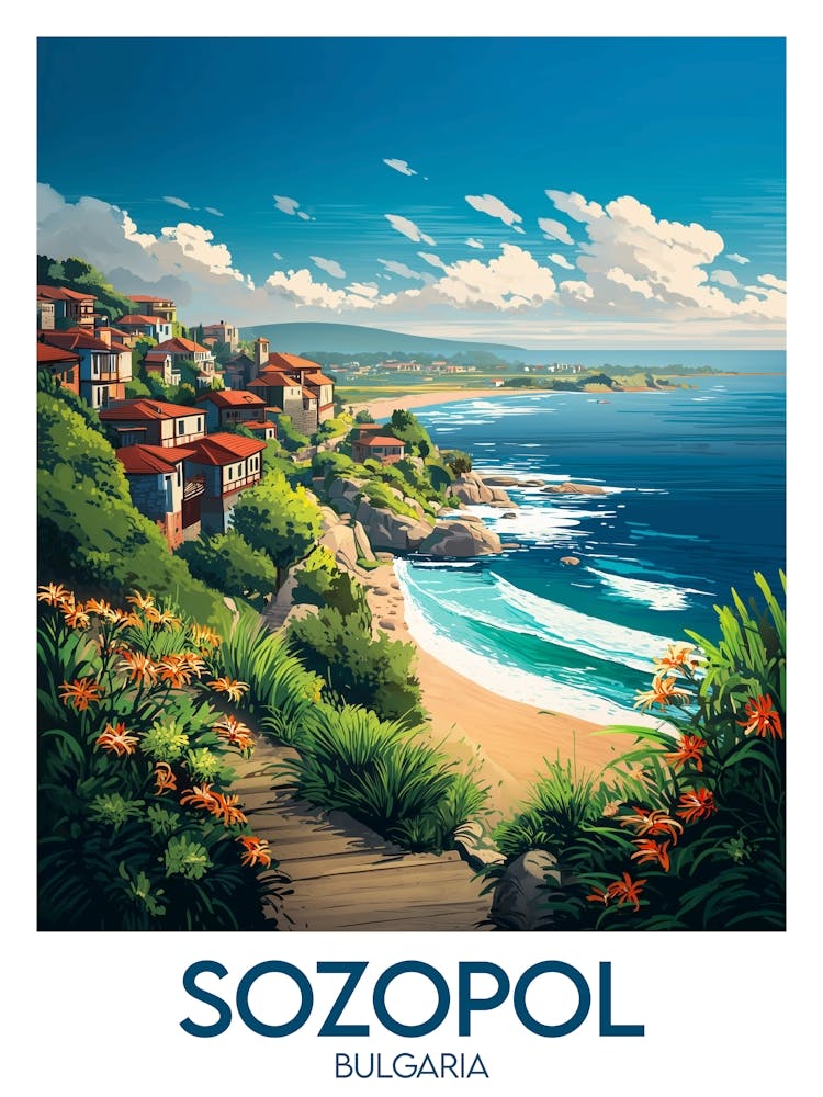 Affiche de voyage Sozopol