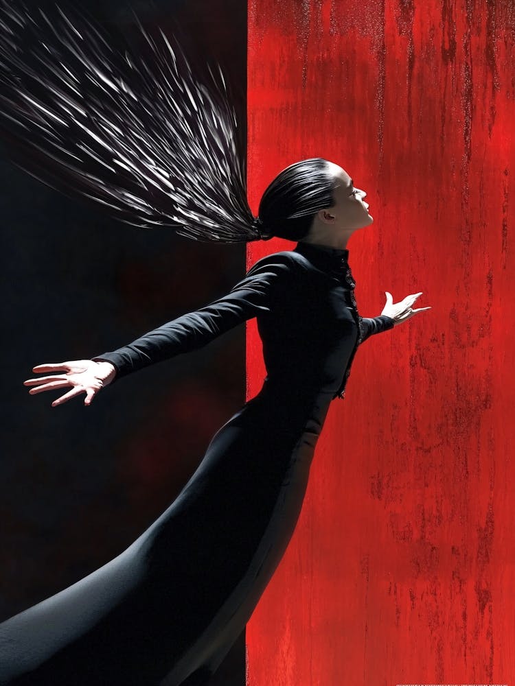 Frau in Schwarz 1