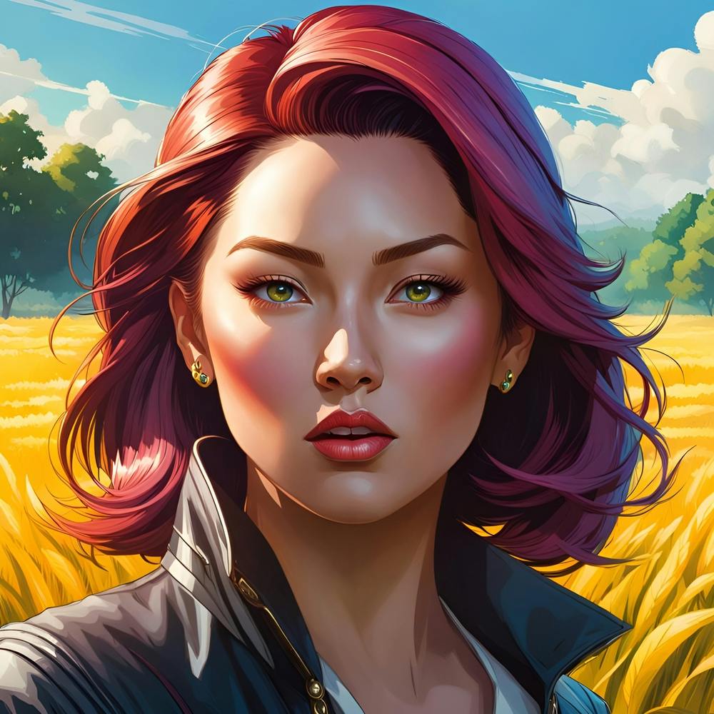 Woman In A Field
