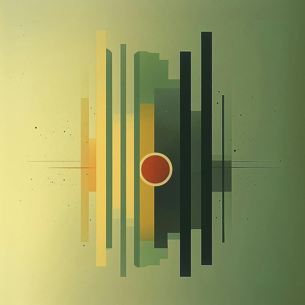 Abstract geometric retro modern art