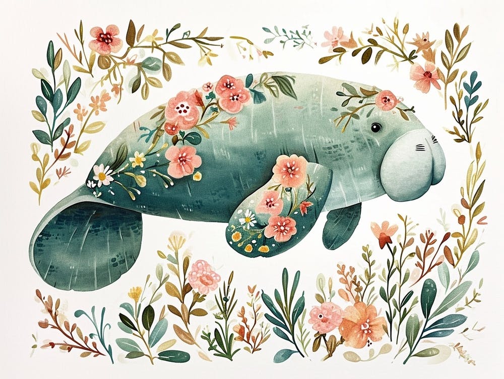 Little Floral Manatee 1