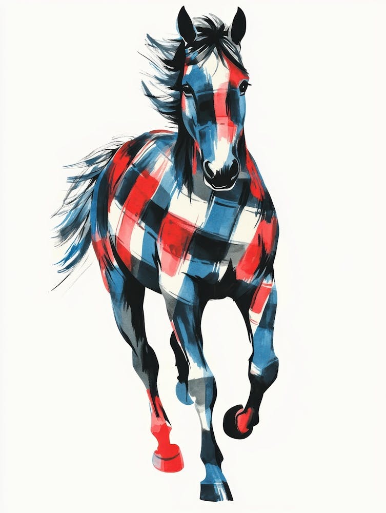 Plaid Horse