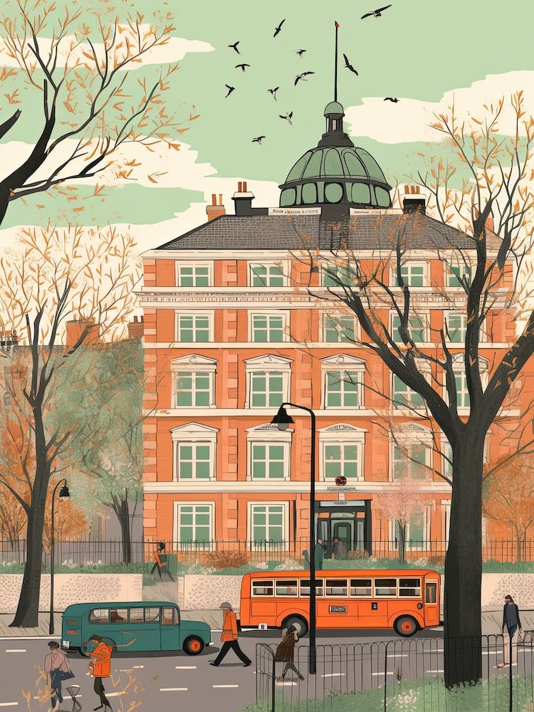 London England Travel Illustration 4