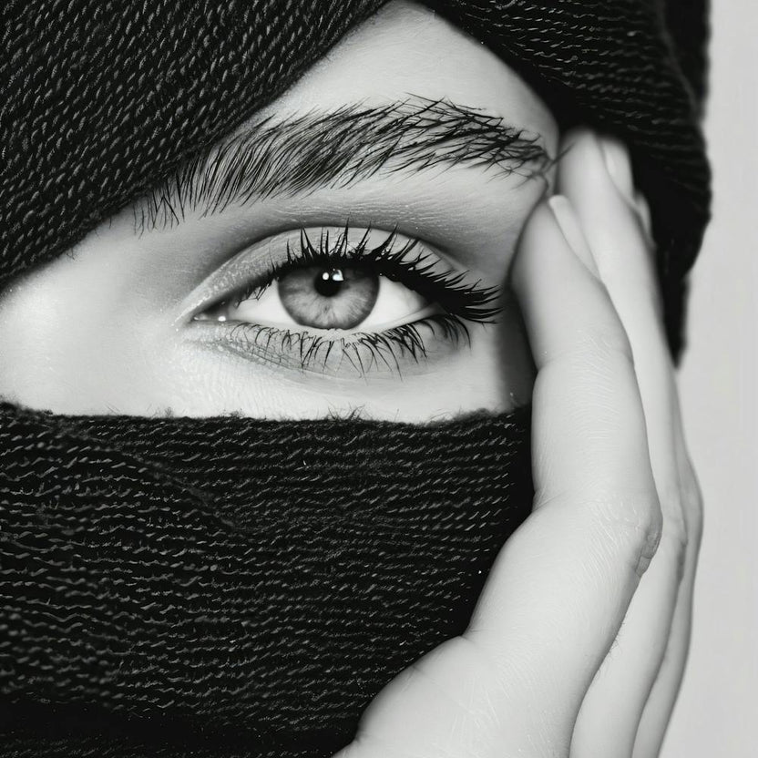 Black And White Portrait Of A Woman