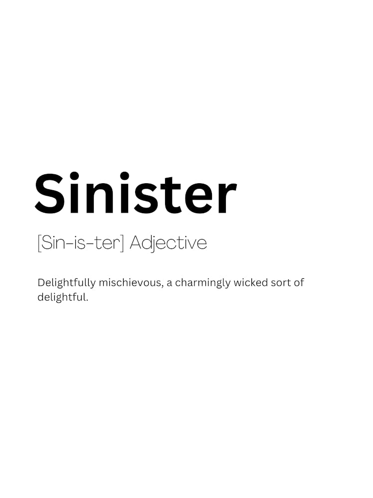 Sinister Definition Meaning