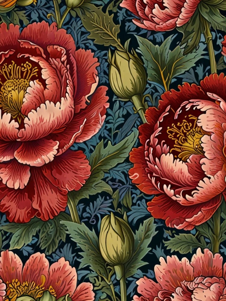 William Morris Peonies 1