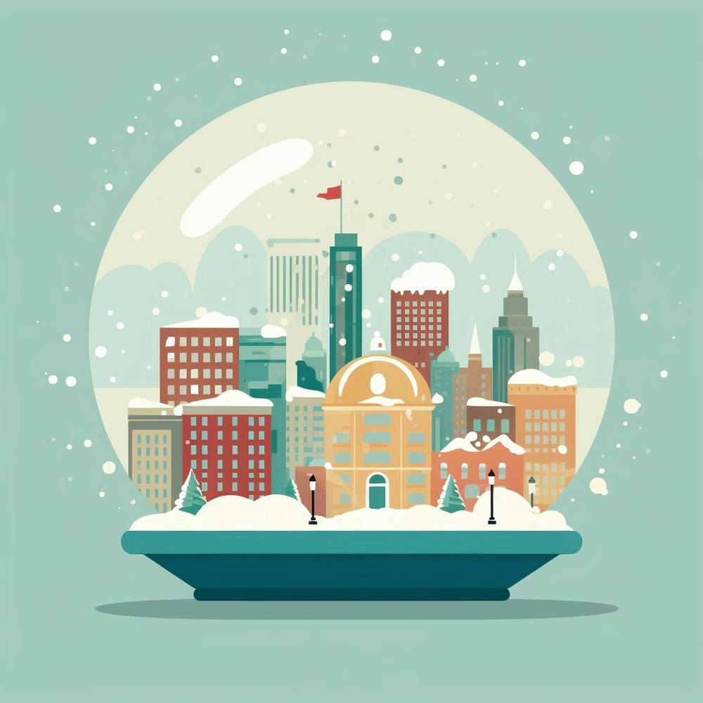 Boston Usa 2 Snowglobe