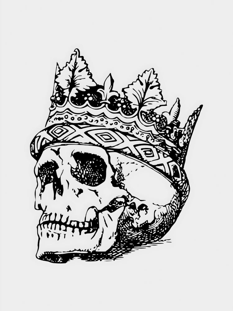 Skull With Crown 1