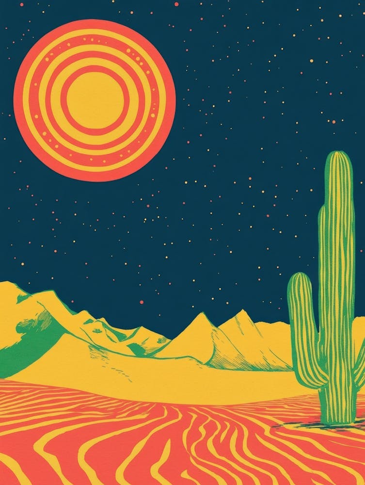 Cactus In The Desert