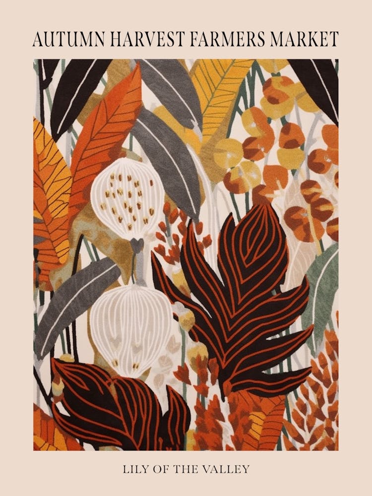 Fall Botanicals Lily Of The Valley 3 Poster