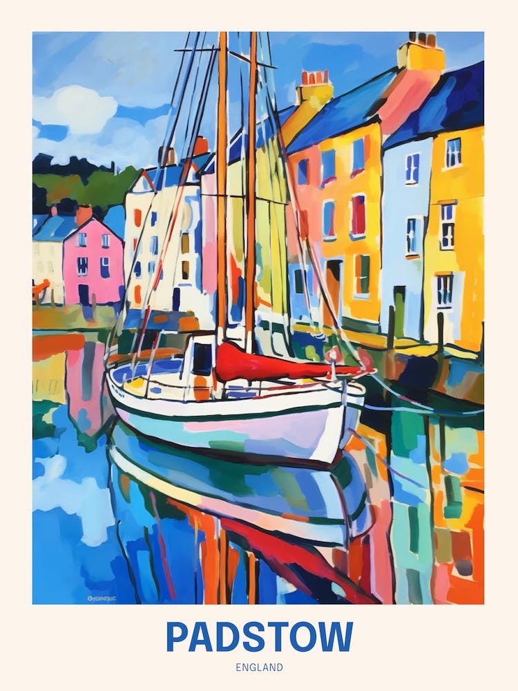 Padstow England 5 Uk Travel Poster