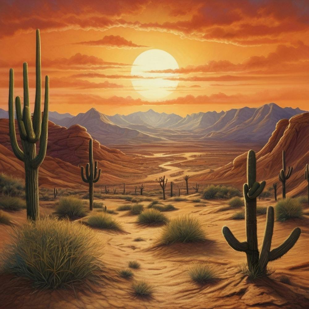 Lifelike Vision Desert Sunset Ii 0 1