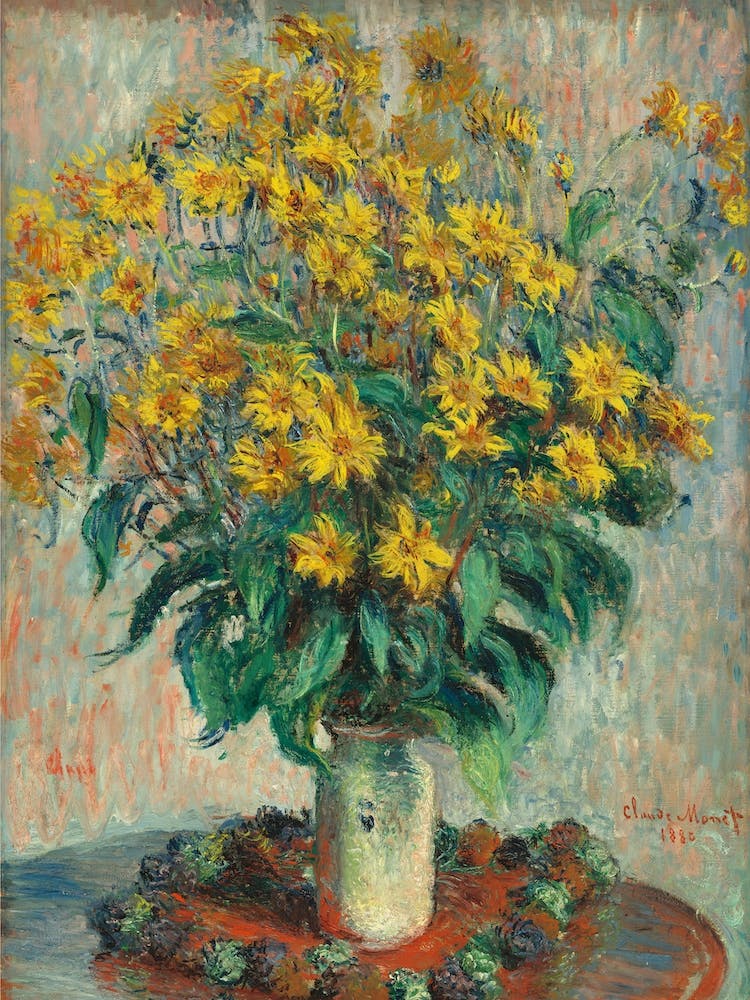 Fleurs de Topinambour, Claude Monet