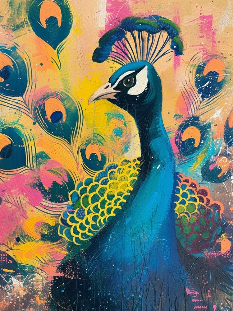 Peacock Painting Pattern