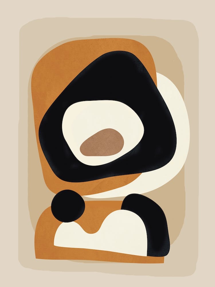 Minimal Abstract Shape Art 4