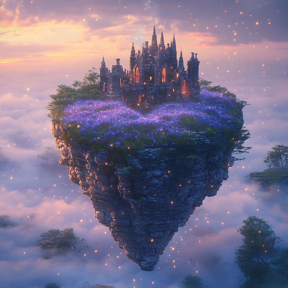 Floating Island Dreamy Batik Artworks 2