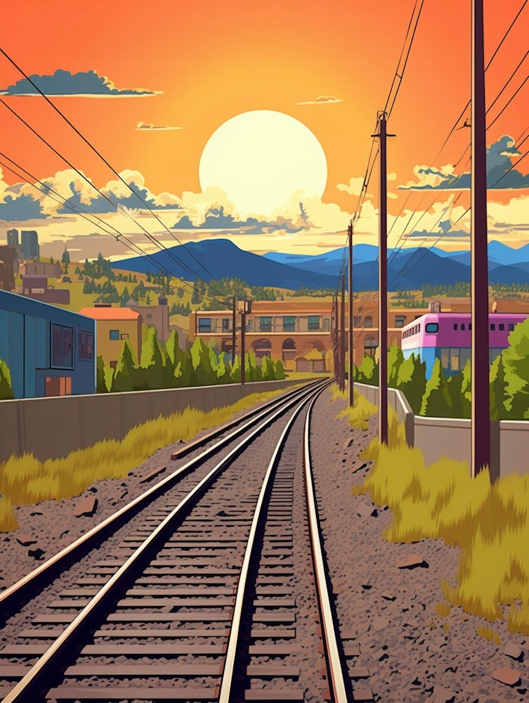 Spokane Washington Retro Pop Art 2