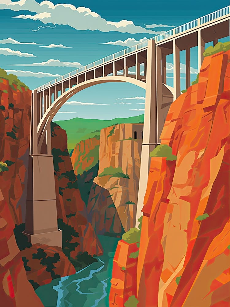 Royal Gorge Bridge & Park, Colorado, Usa Colourful 1