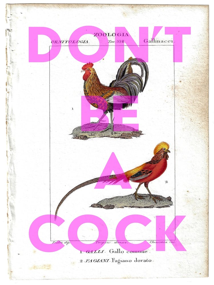 Dont Be A Cock Vintage
