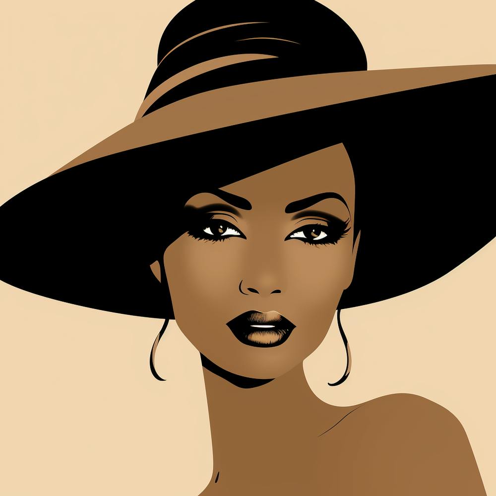 Black Woman In A Hat 18