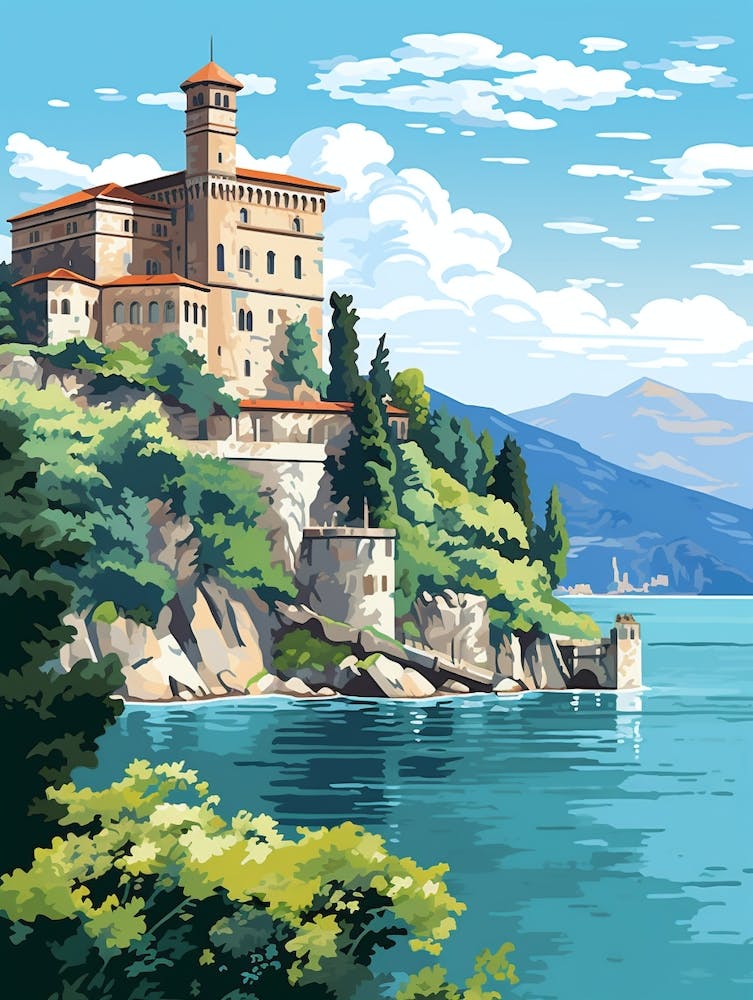 Isola Bella Italy Gardens Illustration 1