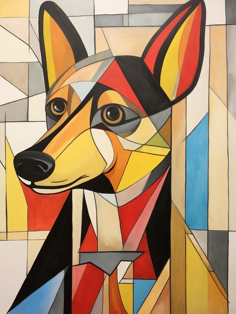 Dog Abstract Pop Art 1
