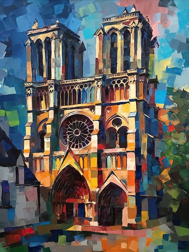 Notre Dame Paris France Henri Matisse Style 3
