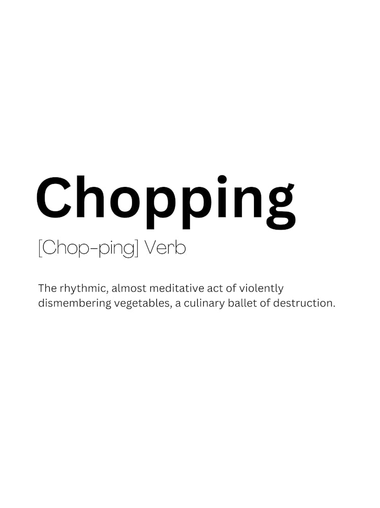Chopping Definition Meaning