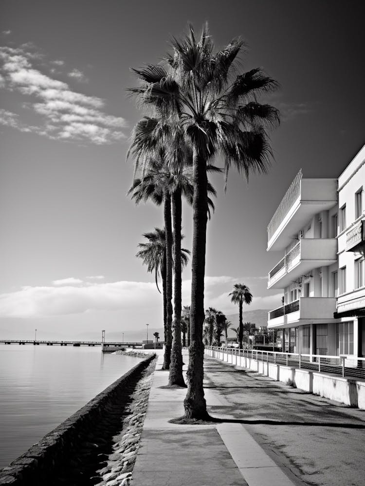 Limassol, Cyprus, Mediterranean Black And White Photography Analogue 1