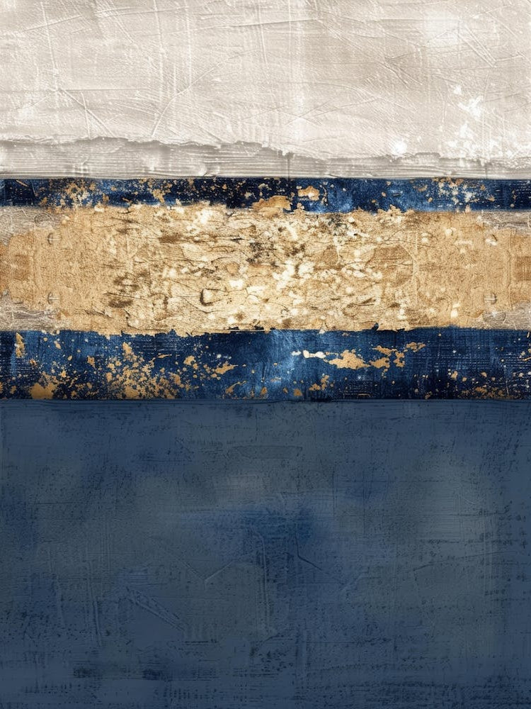 Blue And Gold Canvas Print 3